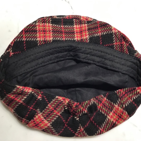 NWT Wool Plaid Newsboy Hat - Picture 3 of 5